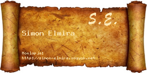 Simon Elmira névjegykártya